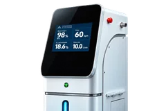 Superhuman Altitude in white, three-quarter display view; product render